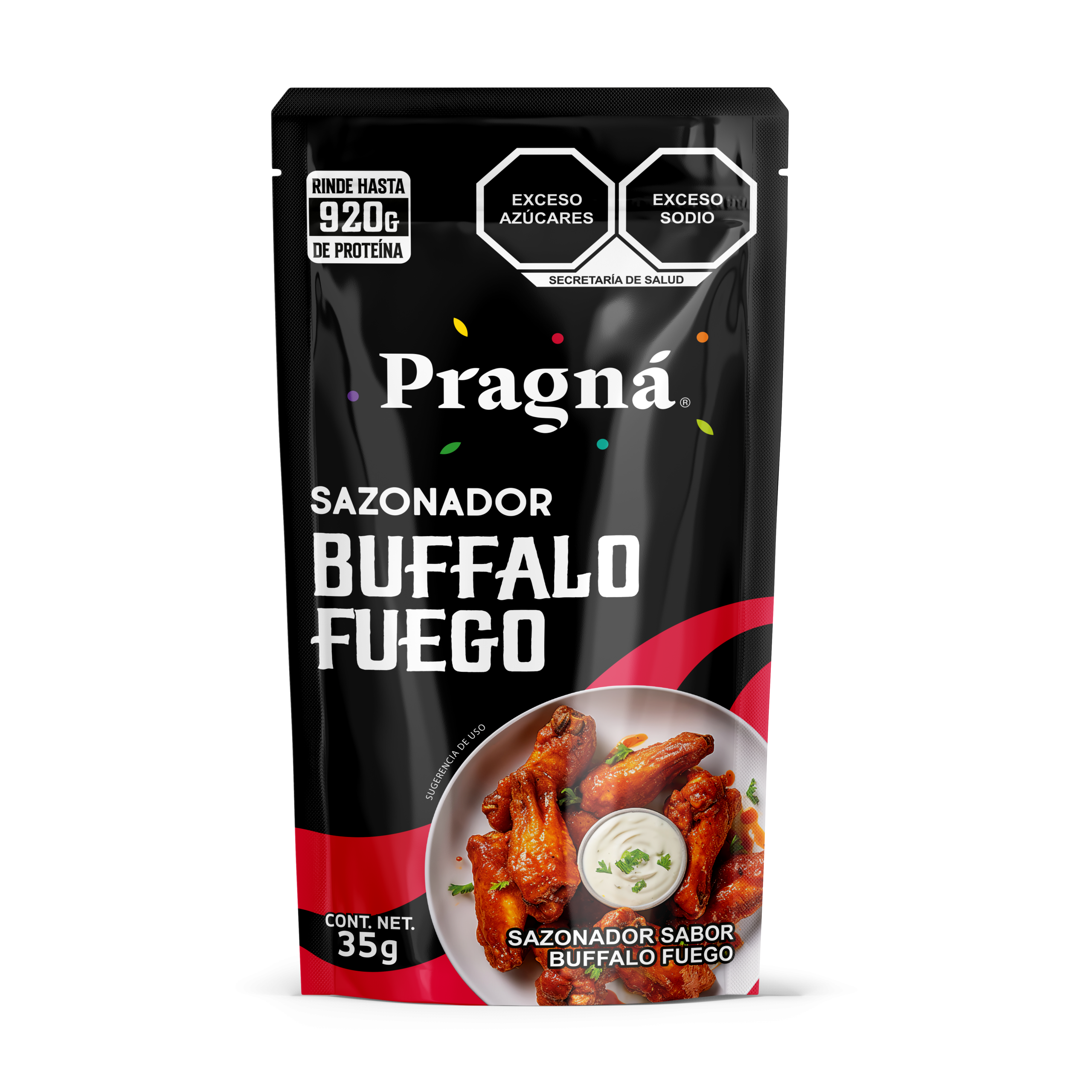 SAZONADOR ALITAS BUFFALO FUEGO PRAGNÁ 35G