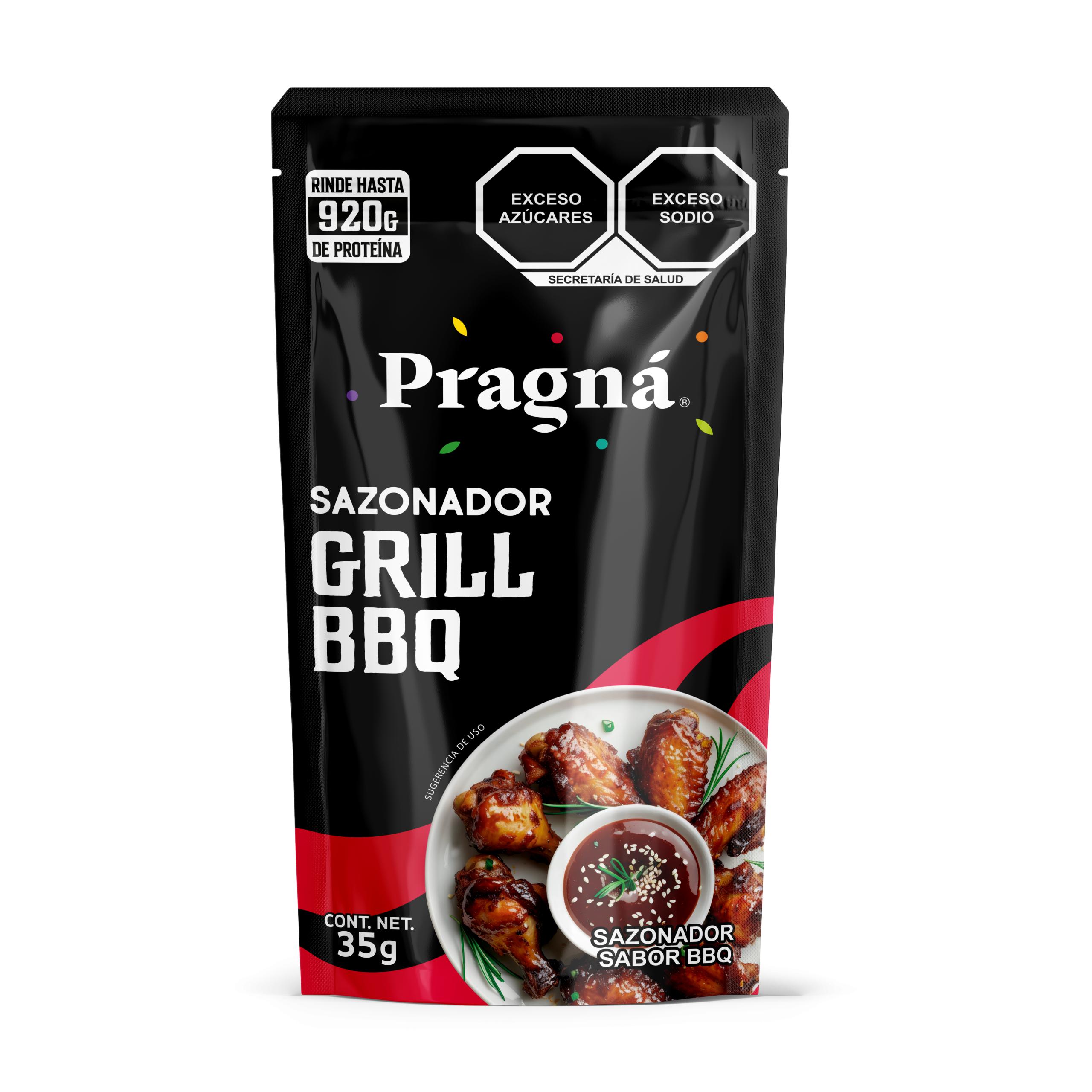 SAZONADOR ALITAS GRILL BBQ PRAGNÁ 35G